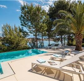 Luxury 6 Bedroom Brac Island Beach Front Villa With Heated Infinity Pool and lift near Sumartin sleeps 12